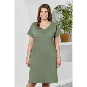 Туника женская "Эфир" кулирка (р-ры: 50-60) оливковый