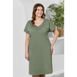 Туника женская "Эфир" кулирка (р-ры: 50-60) оливковый