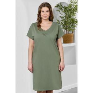 Туника женская "Эфир" кулирка (р-ры: 50-60) оливковый