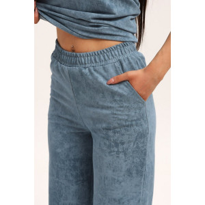 Костюм двойка женский 729 футер 2-х нитка пенье (р-ры: 44-54) пепельный-варенка