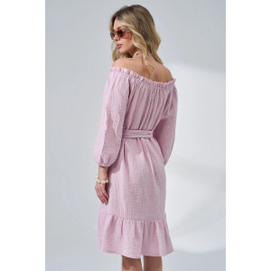 Платье женское "Романтика" 2474-Мус муслин (р-ры: 44-50) розовый
