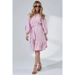 Платье женское "Романтика" 2474-Мус муслин (р-ры: 44-50) розовый