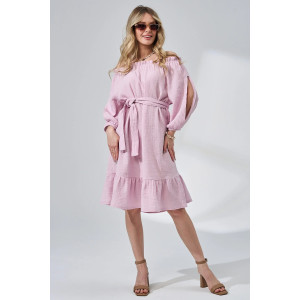 Платье женское "Романтика" 2474-Мус муслин (р-ры: 44-50) розовый