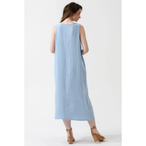 Сарафан женский 2319-Мус "Муслин" муслин (последний размер) голубой 44,46,50