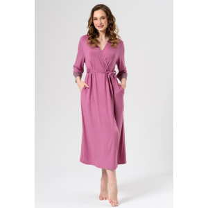 Халат женский 2278-Ви "Флирт" вискоза (последний размер) сухая роза 52