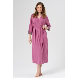 Халат женский 2278-Ви "Флирт" вискоза (последний размер) сухая роза 52