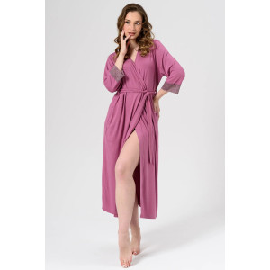 Халат женский 2278-Ви "Флирт" вискоза (последний размер) сухая роза 52