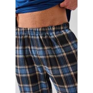 Пижама мужская "Мост" 2397-К/Ф кулирка-фланель (последний размер) синий 52