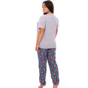 Костюм двойка женский КД-430 кулирка (последний размер) серый 52