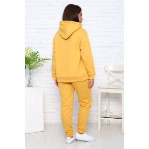 Костюм двойка женский КД-447 футер 3-х нитка (последний размер) горчичный 48,54,58