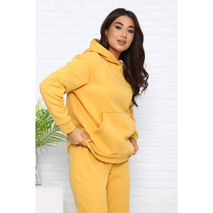 Костюм двойка женский КД-447 футер 3-х нитка (последний размер) горчичный 48,54,58