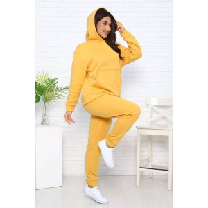 Костюм двойка женский КД-447 футер 3-х нитка (последний размер) горчичный 48,54,58