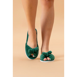 Тапки женские ЖВБ (р-ры: 36-41) изумруд