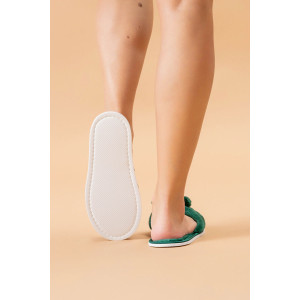 Тапки женские ЖВБ (р-ры: 36-41) изумруд