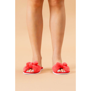 Тапки женские ЖВБ (р-ры: 36-41) алый закат