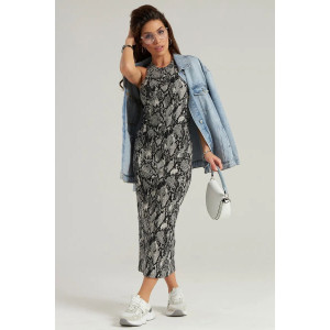 Платье женское "Лейла" кашкорсе (р-ры: 38-52) питон