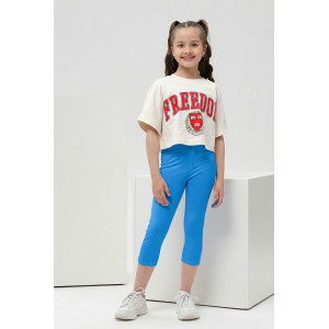 Бриджи детские №7376 вискоза пенье+кашкорсе (р-ры: 28-40) голубой Бриджи детские №7376 вискоза пенье+кашкорсе (р-ры: 28-40) голубой