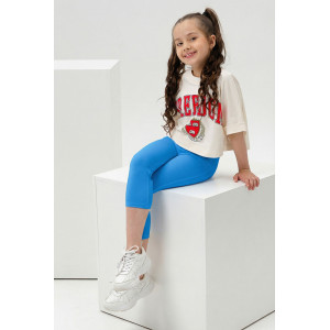 Бриджи детские №7376 вискоза пенье+кашкорсе (р-ры: 28-40) голубой Бриджи детские №7376 вискоза пенье+кашкорсе (р-ры: 28-40) голубой