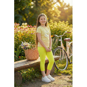 Бриджи детские №7376 вискоза пенье+кашкорсе (р-ры: 28-40) желтый Бриджи детские №7376 вискоза пенье+кашкорсе (р-ры: 28-40) желтый