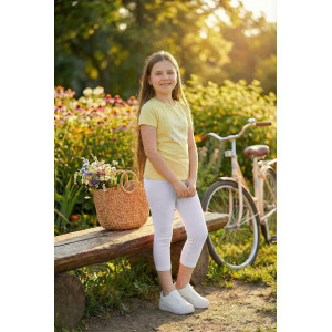 Бриджи детские №7376 вискоза пенье+кашкорсе (р-ры: 28-40) яркий белый Бриджи детские №7376 вискоза пенье+кашкорсе (р-ры: 28-40) яркий белый