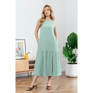 Сарафан женский "Сиеста-1" плательная ткань (р-ры: 44-54) светло-зеленый