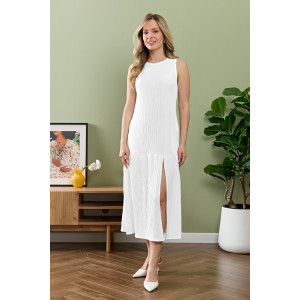 Сарафан женский "Сиеста-1" плательная ткань (р-ры: 44-54) белый