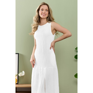 Сарафан женский "Сиеста-1" плательная ткань (р-ры: 44-54) белый
