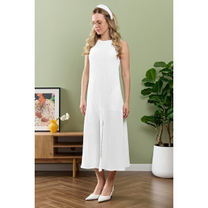 Сарафан женский "Сиеста-1" плательная ткань (р-ры: 44-54) белый
