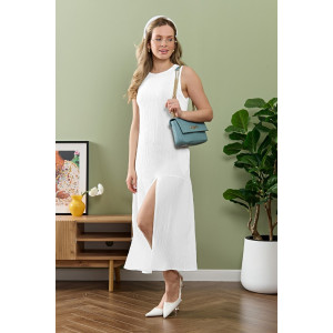 Сарафан женский "Сиеста-1" плательная ткань (р-ры: 44-54) белый