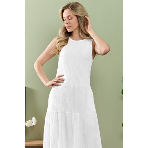 Сарафан женский "Сиеста-1" плательная ткань (р-ры: 44-54) белый