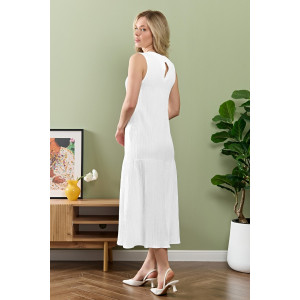 Сарафан женский "Сиеста-1" плательная ткань (р-ры: 44-54) белый