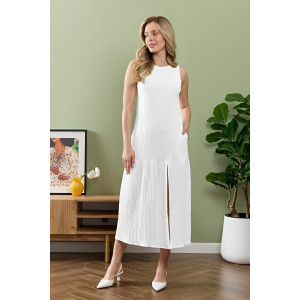 Сарафан женский "Сиеста-1" плательная ткань (р-ры: 44-54) белый