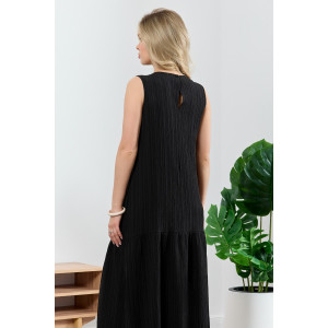 Сарафан женский "Сиеста-1" плательная ткань (р-ры: 44-54) черный