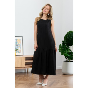 Сарафан женский "Сиеста-1" плательная ткань (р-ры: 44-54) черный