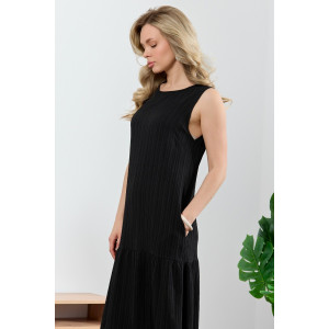 Сарафан женский "Сиеста-1" плательная ткань (р-ры: 44-54) черный