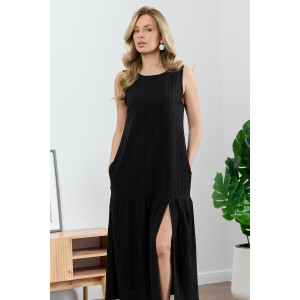 Сарафан женский "Сиеста-1" плательная ткань (р-ры: 44-54) черный