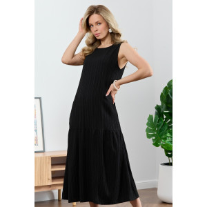 Сарафан женский "Сиеста-1" плательная ткань (р-ры: 44-54) черный
