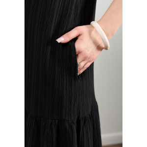 Сарафан женский "Сиеста-1" плательная ткань (р-ры: 44-54) черный