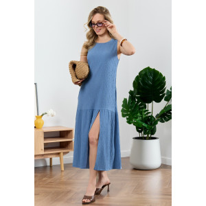 Сарафан женский "Сиеста-1" плательная ткань (р-ры: 44-54) индиго