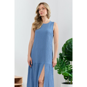 Сарафан женский "Сиеста-1" плательная ткань (р-ры: 44-54) индиго
