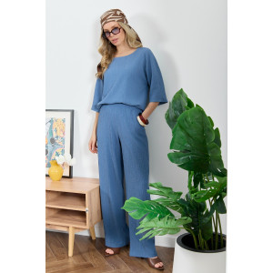 Брюки женские "Сиеста-2" плательная ткань (р-ры: 44-58) индиго