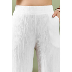 Брюки женские "Сиеста-2" плательная ткань (р-ры: 44-58) белый