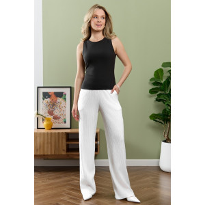 Брюки женские "Сиеста-2" плательная ткань (р-ры: 44-58) белый