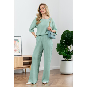 Брюки женские "Сиеста-2" плательная ткань (р-ры: 44-58) светло-зеленый