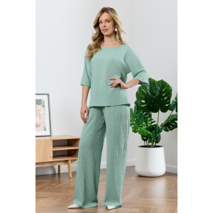 Брюки женские "Сиеста-2" плательная ткань (р-ры: 44-58) светло-зеленый
