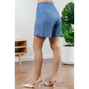 Шорты женские "Сиеста-3" плательная ткань (р-ры: 44-54) индиго