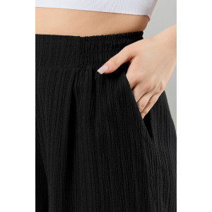 Шорты женские "Сиеста-3" плательная ткань (р-ры: 44-54) черный