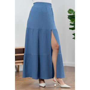 Юбка женская "Сиеста-4" плательная ткань (р-ры: 44-54) индиго