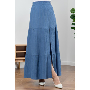 Юбка женская "Сиеста-4" плательная ткань (р-ры: 44-54) индиго