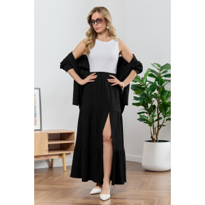 Юбка женская "Сиеста-4" плательная ткань (р-ры: 44-54) черный